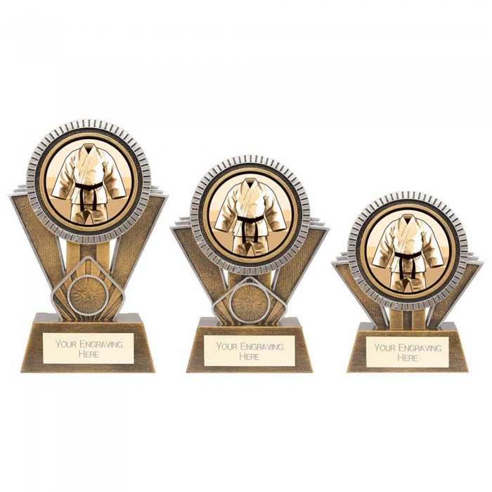 APEX MARTIAL ARTS TROPHY - 3 SIZES - 13CM - 18CM